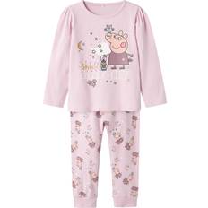 Violet Vêtements de nuit Name It Pyjama Fille - Lilas Mauve Poudre Blanc