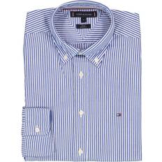 Tommy Hilfiger Multifärgade Överdelar Tommy Hilfiger Flex Poplin Classic STP RF Shirt - Wedge Blue/Optic White