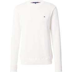 Tommy Hilfiger Yellow Jumpers Tommy Hilfiger Chunky Cotton C Neck - Cream