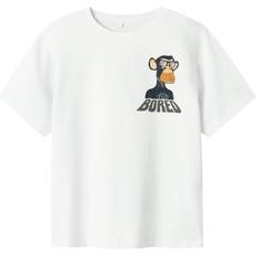 24-36M T-shirts Name It Bright White Dyn T-Shirt - Bright White