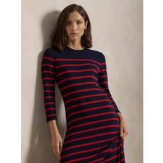 Polo Ralph Lauren Stripes Dresses Polo Ralph Lauren Striped Cotton Blend Maxi Dress - Navy/Red