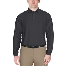 Hauts PGA tour Jacquard Golf Polo Shirt - Black