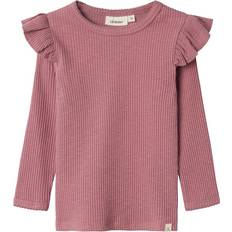 80 - Mädchen Blusen & Tuniken Lil'Atelier Rib Bluse - Nostalgie Rose