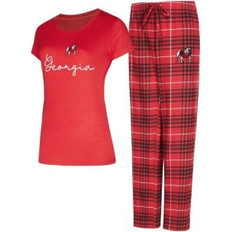 Men - Pockets Pyjamas Concepts Sport Georgia Bulldogs Vector T-Shirt Sleep Set - Red