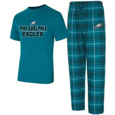 Green Pyjamas Concepts Sport Philadelphia Eagles Vector T-Shirt Sleep Set - Midnight Green/Black