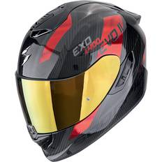 Scorpion Exo-1400 Evo II Carbon Air Platted Helmet - Black/Red