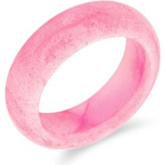 Jade Jewelry Bling Jewelry Good Luck Energy Smooth Stackable Natural Dyed Jade Band Ring Pink