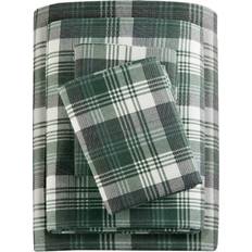 Textiles Woolrich Full Flannel Set Green Plaid Bed Sheet (243.84x)