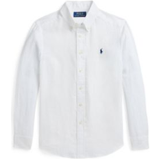 White Shirts Children's Clothing Big Boys Linen Shirt - White