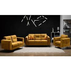 Gold Sofas Latitude Run SET - Yellow (3) Sofa