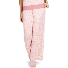 Leopard - Women Pants MeMoi Soft and Cozy Allover Leopard Print Lounge Pants - Pink