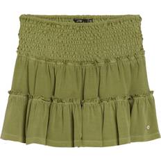 Superdry Skirts Superdry Tiered Jersey Mini Skirt - Khaki Green