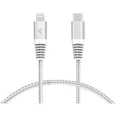 Ksix Grå USB-C Til Lightning Ladekabel