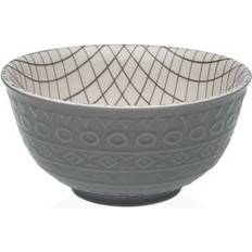 Grå Salatskåle Versa tile Grey Ceramic Snack 16 x 7.7 x 16 cm Salad Bowl 16cm