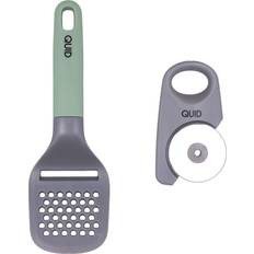 Gröna Grönsakshackare Quid Ozon Green Metal Kitchen Set of 2 Vegetable Chopper