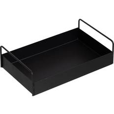 Hierro Bandejas de servicio BigBuy Home Bandeja Negro Hierro 33 x 20 x 9 cm Bandejade servicio