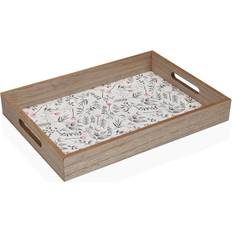Melamine Kitchen Accessories Versa MDF Wood 24 x 4.5 x 34 cm Serving Tray