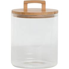 Bambu Ruokasäiliöt Home ESPRIT Transparent Bamboo Crystal 3L Lunch Box Food Container