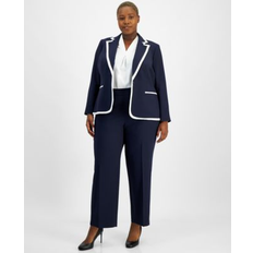 Suits Le Suit Plus Size Framed Jacket and Pant - Midnight Navy/Vanilla Ice