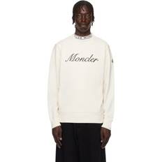 Moncler Maglioni Moncler Emerized Fleece Long Sleeve T-Shirt - White