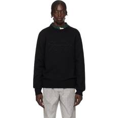Givenchy Dame Sweatere Givenchy Strik Trøje Med Logo - Sort