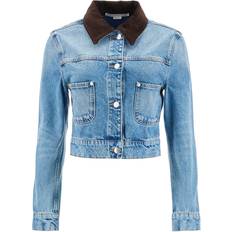 Stella McCartney Cropped Denim Jacket - Blue