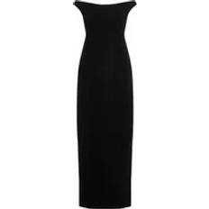 Dresses Toteme Curved Off-Shoulder Maxi Dress - Black