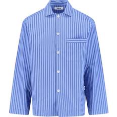 Man - Striped Sleepwear Tekla Pajama Shirt - Blue