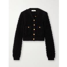 Cardigans Chloe Cardigan Aus Bouclé Woll-seidenmischung - Schwarz