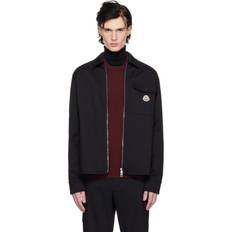 Moncler Man Outerwear Moncler Gabardine Zip-Up Jacket - Black