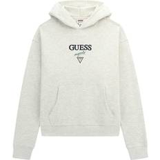 Guess Men Sweaters Guess Baker Logo Hoodie - Grey