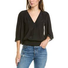 Polyester Blouses Ramy Brook Elexa Top - Black