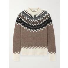 Alpaca Tops Chloe Wool And Cashmere Sweater - Brown Beige