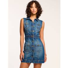 Ramy Brook Katalina Denim Mini Dress - Medium Wash