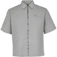 Iridescent Technical Cotton Skjorte - Grå