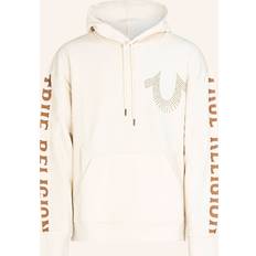 True Religion Mies Vaatteet True Religion Relaxed Studded Pullover Hoodie - Winter White/Cream