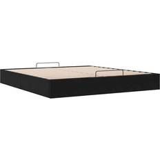 vidaXL Ottoman Utan Madrass 160x200 cm Sammet Sängram