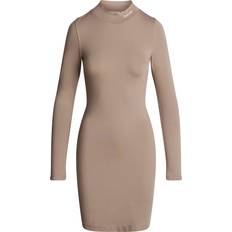 T-shirtklänningar Calvin Klein Jeans Jersey Long Sleeve Dress - Grey