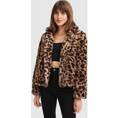 Leopard - Women Outerwear Belle & Bloom Last Call Fur Jacket Brown