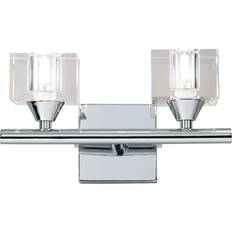 F Wall Lights Cuadrax Switched 2 Light G9 Polished Chrome Wall light