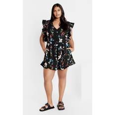 Florals Jumpsuits & Overalls City Chic Fee Print Romper - Floral Display