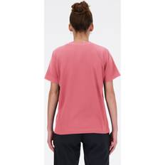 New Balance Oberteile New Balance Jersey Stacked Logo T-Shirt - Pink