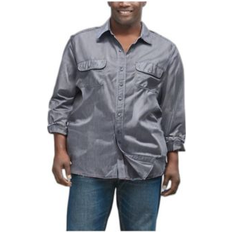 Boulder Creek Big And Tall Long Sleeve Denim Shirt - Steel