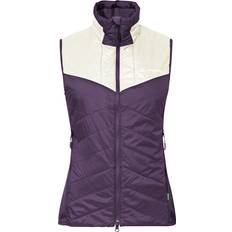 Damen - Polyamid Westen Vaude Sesvenna IV Vest - Pflaume/Weiß