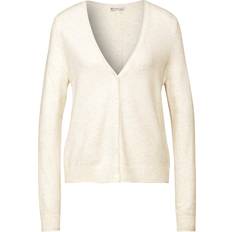 Elastan/Lycra/Spandex - Herren Cardigans Street One Strickjacke Kurzer Cardigan - Cream/White Melange