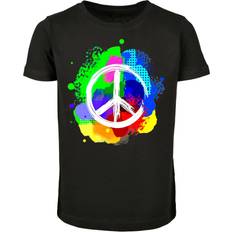 Camicie Merchcode Peace Graffiti T-shirt - Mischfarben/Schwarz