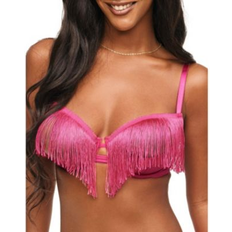 Fabric Bras Adore Me Cece Unlined Quarter Cup Bra - Dark Pink