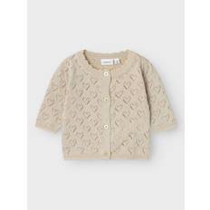 Katoen Vesten Name It Gebreid Vest - Beige