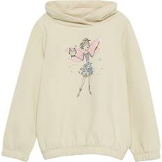 Silbrig Sweatshirts s.Oliver Sweatshirt - Ecru/Grau/Pink/Schwarz/Silber