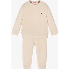 Beige Sonstige Sets Tommy Hilfiger Towelling Organic Cotton Tracksuit - Beige